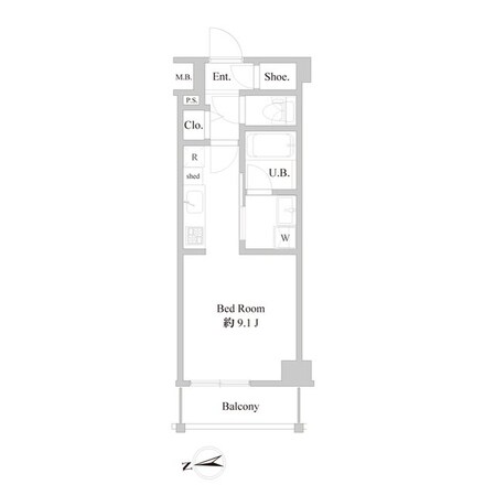 B CITY APARTMENT ITABASHI NORTHの物件間取画像